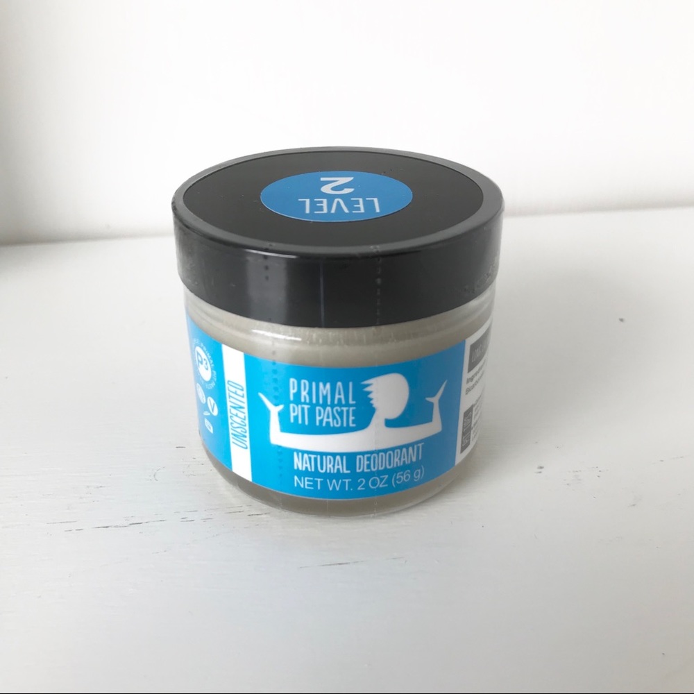 Primal pit paste deodorant unscented jar